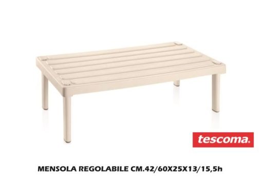 Mensola Regolabile Cm.42/60X25X13/15