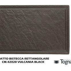 Piatto Bistecca Rettangolare Cm.42X28 Vulcania Bla-8000257308098