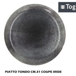 Piatto Piano Tondo Cm.31 Coupe Iride-8056444311723