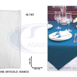 Tovaglia Coprimacchia Tnt 120X120 Set 25 Pz. Bianc-8033757431256