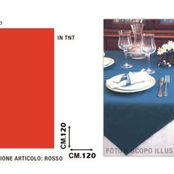 Tovaglia Tnt 120X120 Set 15 Pz. Rosso-8033757431300