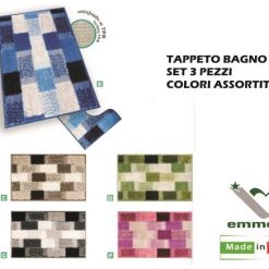 Tappeto Bagno Lilla' Set 3 Pz. Col. Ass.-8011865311622