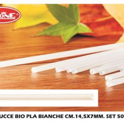 Cannucce Bio Pla Bianche Cm.14
