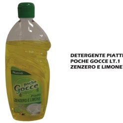 Detergente Piatti Poche Gocce Lt.1 Zenzero E Limone-8006509102629