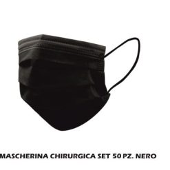 Mascherina Chirurgica Set 50 Pz. Nera-0806891908872