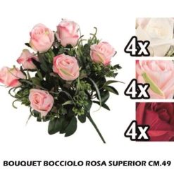 Bouquet Bocciolo Rosa Superior Cm.49-8031244313887