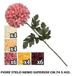 Fiore Stelo Nemo Superior Cm.74 5 Ass.-8031244336435