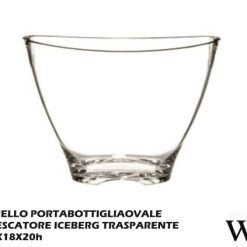 Secchiello Champagne Ovale Trasparente-8005778001732