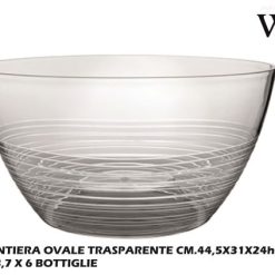 Spumantiera Ovale Trasparente Cm.44