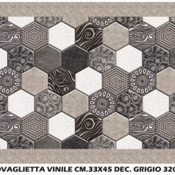Tovaglietta Vinile Cm.33X45 Dec.Grigio 320-8059015106421