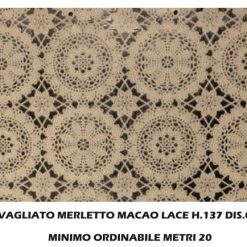Tovagliato Merletto Macao Lace H.137 Dis.081C-