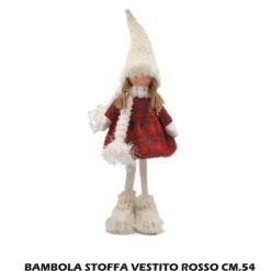Bambola Stoffa Cm.54 Col. Rosso-8021538008674