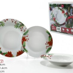 Piatti Serv. 18 Pz. Porcellana Christmas-8015361054762