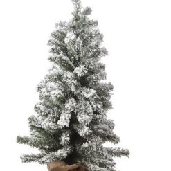 Albero Di Natale Innevato Base Yuta Diam. Cm.14X90H-8021785590236