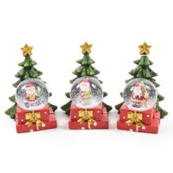 Decorazione Con Palla Di Neve In Resina Cm.11