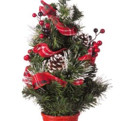 Alberello Di Natale Con Nastro Diam. Cm.25X52