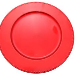 Sottopiatto Natalizio Rosso Cm.33 Dots-8034052664851