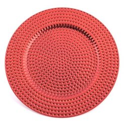 Sottopiatto Natalizio Rosso Cm.33 Sphere Mirror-8034052681773