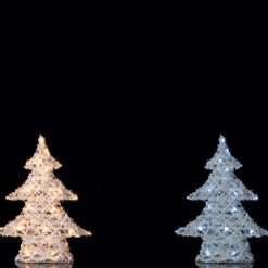 Albero Pvc 35 Led Natalizio Cm.40X12X50H 2 Colori-8021785708778