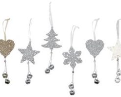 Decorazione Con Campana Acrilico Natalizia Cm.9X21