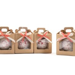 Sfera Di Natale Cm.8 Family In Vetro Ass.-8034052759557