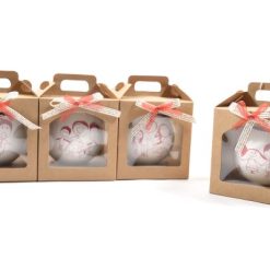 Sfera Di Natale Cm.10 Family In Vetro Ass.-8034052759564