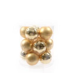 Sfere Natalizie In Box Cm.6 Set 15 Pz. Oro-8034052759793