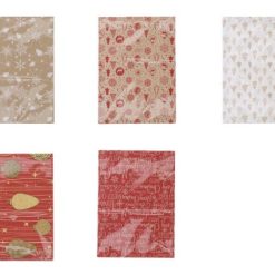 Foglio Carta Regalo Natalizio Cm.70X100 Conf. 100 Pz. 5 Dec.-8021785762428