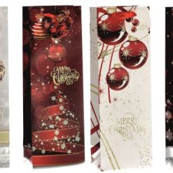 Busta Regalo Carta Cm.12X9X36H Natalizia X Bottiglia-8021785763135