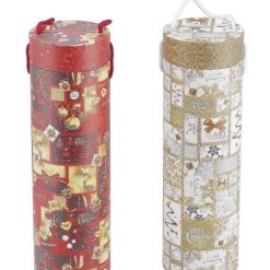 Portabottiglia Carta Cm.10X33H Natalizia 2 Decori-8021785765054