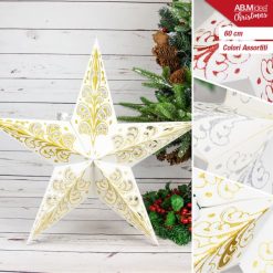 Stella Di Carta 5 Punte Cm.60 Col. Ass.-8050767775408