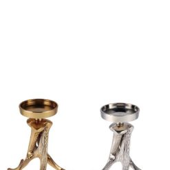 Portacandela Metallo Natalizio Cm.18