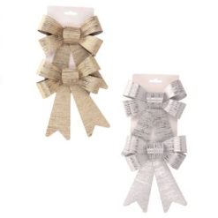 Fiocchi Tessuto Set 2 Pz. Natalizi Cm.14X19 4 Colori-8021785781405