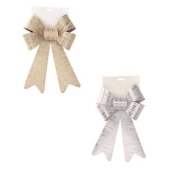 Fiocco Tessuto Natalizio Cm.18X24 4 Colori-8021785781412