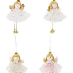 Fatina Addobbo X Albero Cm.7X11X15H 4 Colori-8021785782341