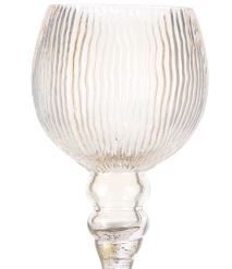 Coppa Portacandela Vetro Natalizia Cm.13X30H-8021785783973