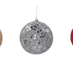 Sfere Natalizie Cm.12 3 Colori-8021785784543