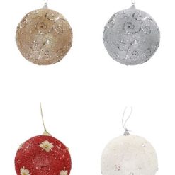 Sfere Natalizie Cm.12 4 Colori-8021785785083