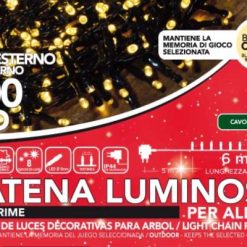 Catena Luminosa 200 Led Bianco Caldo X Esterno 8 Giochi-8034052788809