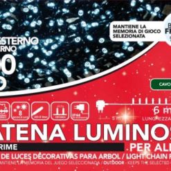 Catena Luminosa 200 Led Bianco X Esterno 8 Giochi-8034052788960