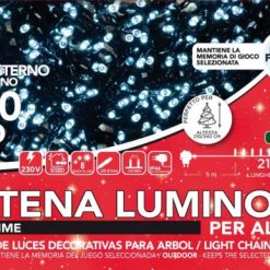 Catena Luminosa 700 Led Bianco X Esterno 8 Giochi-8034052788991
