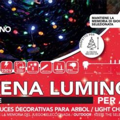 Catena Luminosa 500 Led Multicolor X Esterno 8 Giochi-8034052789141