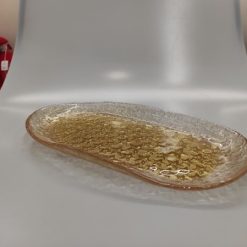 Piatto Ovale Vetro Stars Cm.35X18