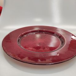 Sottopiatto Tondo Falda Vetro Radius Cm.33X2