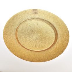 Sottopiatto Tondo Falda Vetro Radius Cm.33X2