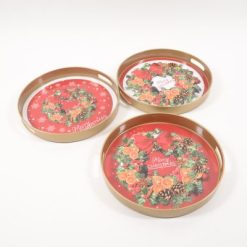 Vassoio Plastica Merry Christmas Cm.33X4H Ass.-8034052859646