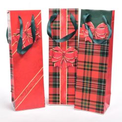 Busta Regalo Carta Cm.12X9X38H Natalizia X Bottiglia Merry B-8034052861960