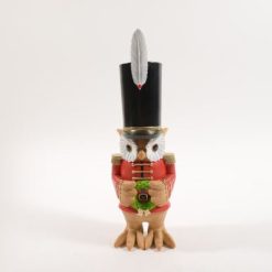 Gufo Soldato In Resina Cm.13X10X43H-8034052883085