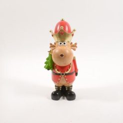 Renna Soldato In Resina Cm.16X17X38H-8034052883092