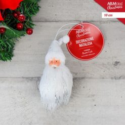 Testa Babbo Natale Bianco Cm.10-8050766930389